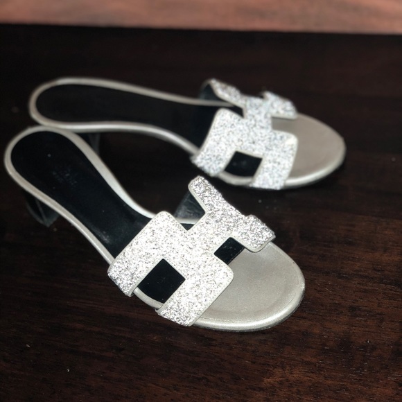 HERMÈS Oasis Glitter Sandals Limited Edition - Picture 2 of 5